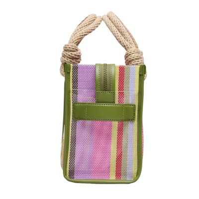 THE STRIPE MESH SMALL TOTE BAG
